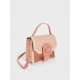 Charles Keith See Through Effect Buckled Bag Nude